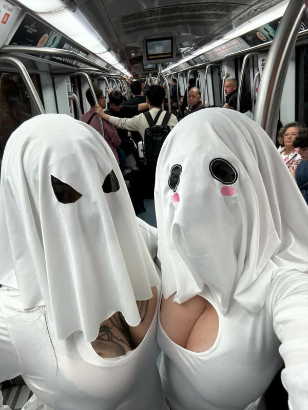 (ㅎㅂ) 흔한 미국 할로윈 지하철 풍경.jpg